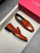 Ferragamo Man Brown Calfskin Business Leather Shoes 0428100 (2)_th.jpg